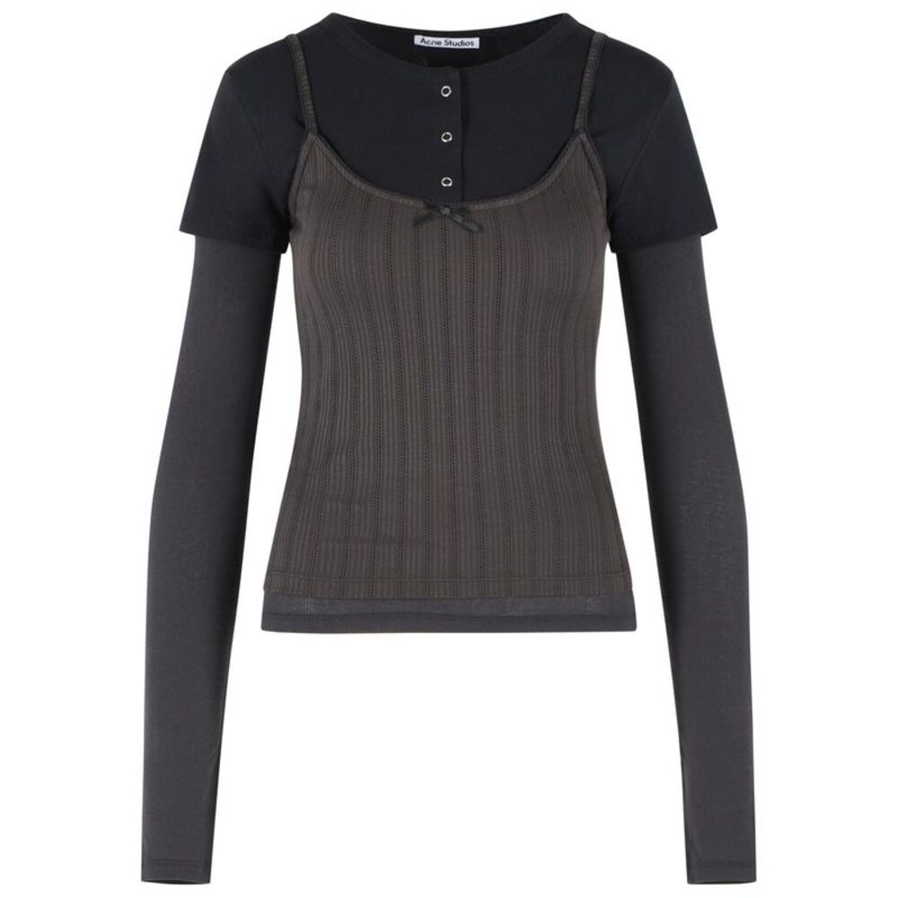 Acne Studios Black Lyocell T-Shirt Women